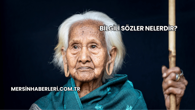 Bilgili Sözler Nelerdir?