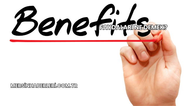 Faydaları Ne Demek?