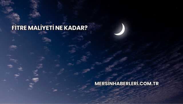 Fitre Maliyeti Ne Kadar?