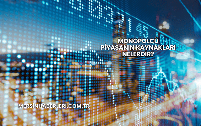 Monopolcü Piyasanın Kaynakları Nelerdir?