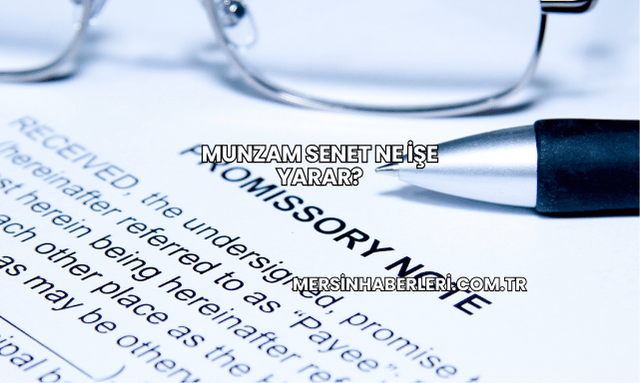 Munzam Senet Ne İşe Yarar?