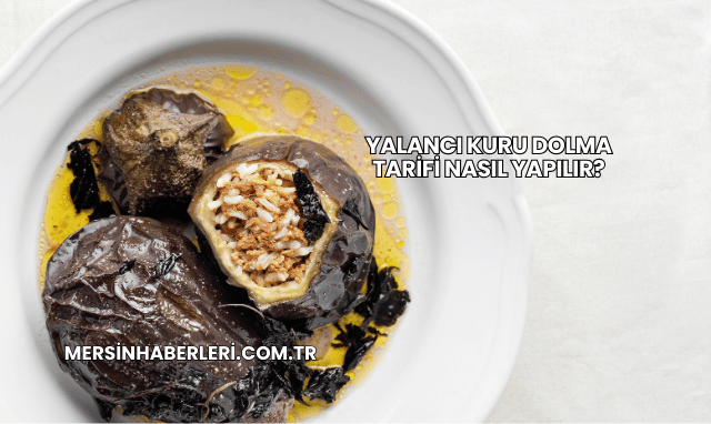 Yalancı Kuru Dolma Tarifi Nasıl Yapılır?